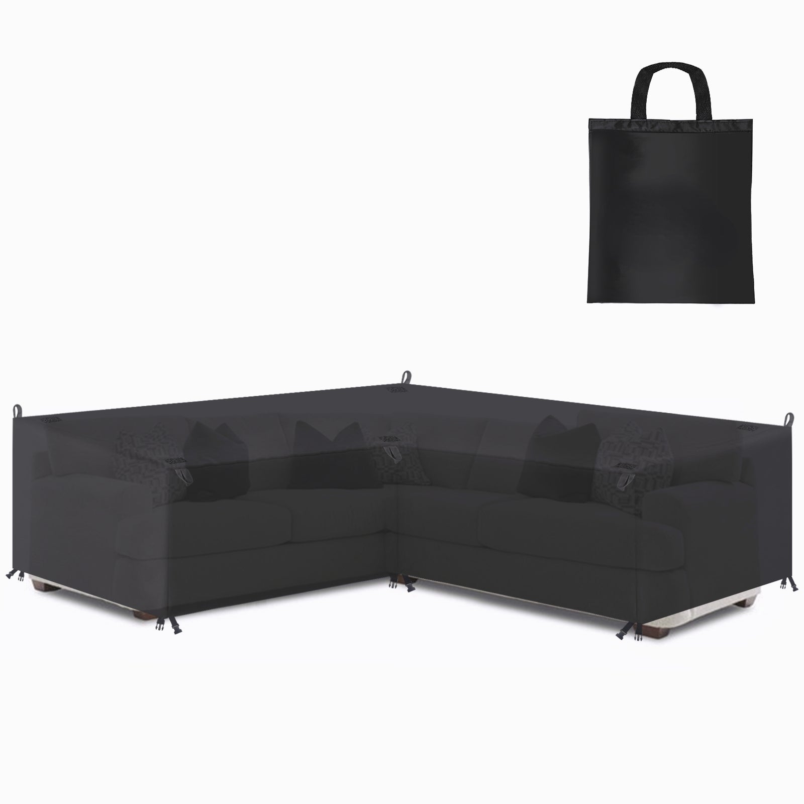 Waterproof Patio Sofa Cover UV-resistant Snow Protection Tear-resistant Sofa Cover