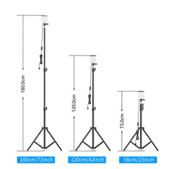 84*LEDs 1680LM 1.8m Height Adjustable LED Camping Light with Tripod 6500-7000K Brightness Stand Lantern Work Light For Camping Maintain Photography