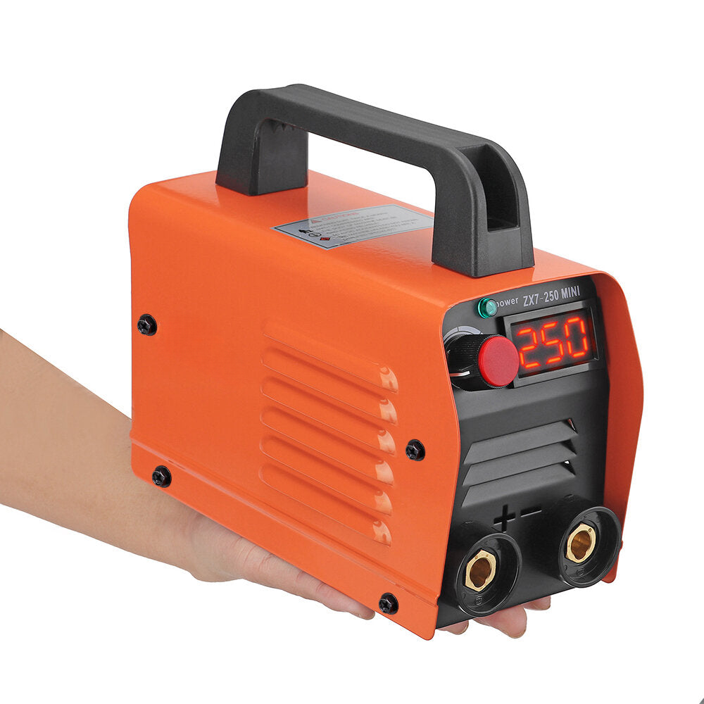 250A 220V Mini Electric Welding Machine Portable Digital Display MMA ARC DC Inverter Plastic Welder Weld Equipment
