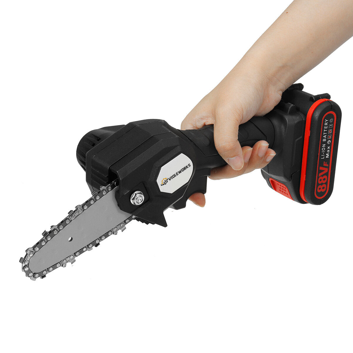 88VF 2IN1 Cordless Electric Chain Saw Pruning Shears Scissor Woodworking Tool