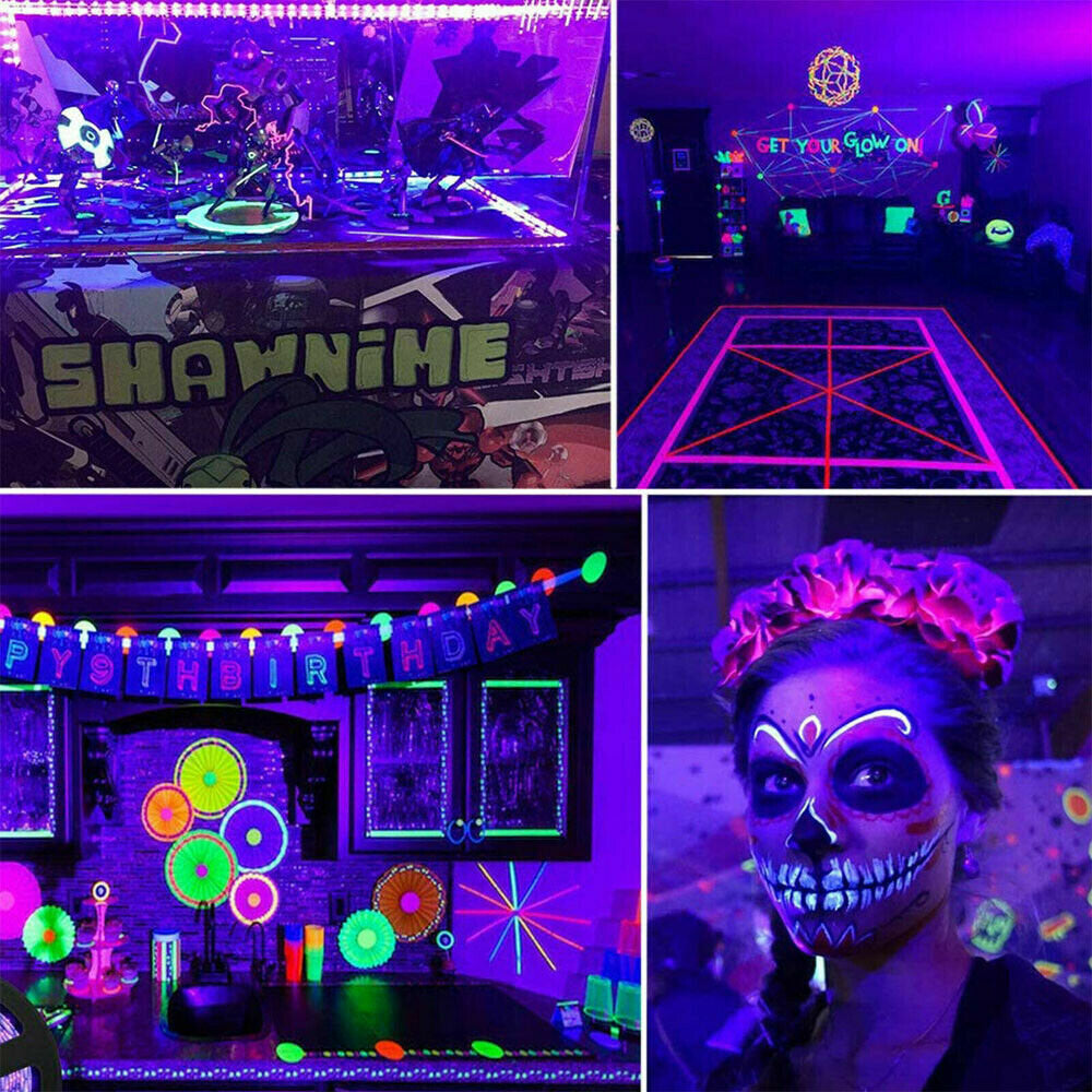 10M LED String Light UV Ultraviolet Flexible Purple 33ft Black Light 60LED/1M