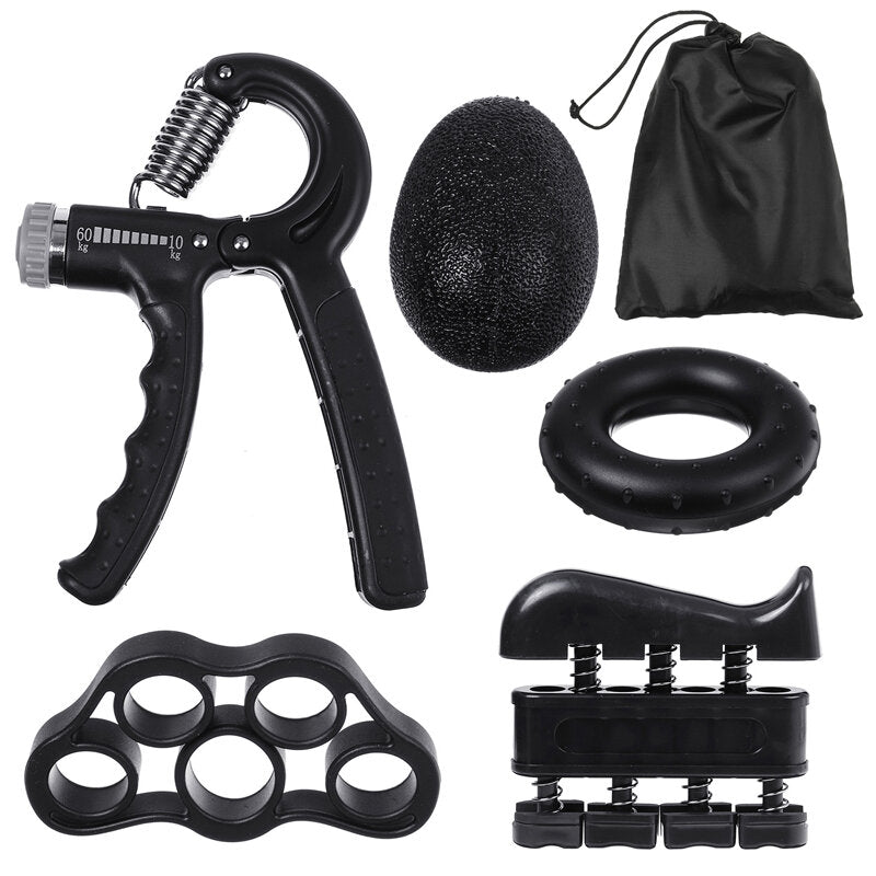 Hand Gripper Kit 11-132 Lbs Adjustable Resistance Grip Exerciser Finger Strength Trainer Home Fiteness Exercise Tools
