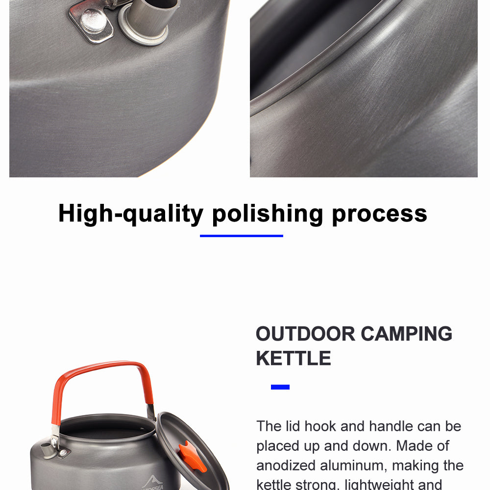 Camping Water Kettle Outdoor Coffee Kettle Tableware Picnic Set Supplies Equipment Utensils Tourism Cookware