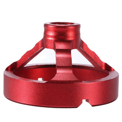 Aluminum Alloy Drill Guide Fixture with 6 Bushings (5-10mm) - Precision Vertical Drilling Tool in Red