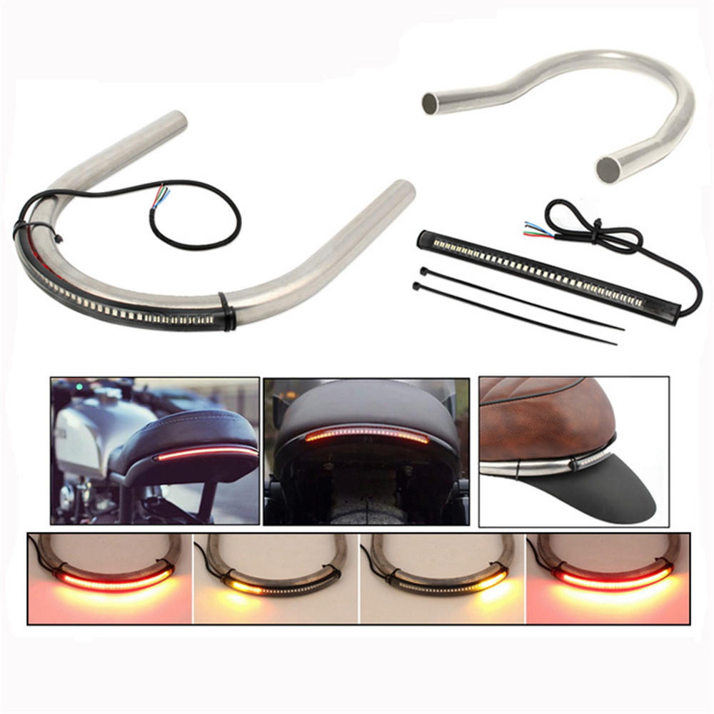 175/210/230MM Motorcycle Rear Seat Hoop With Light For Honda/Kawasaki/Yamaha/Suzuki Universal