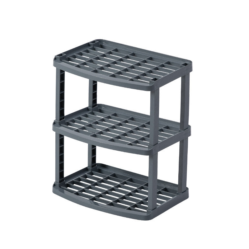 2/3Layer Kitchen Bathroom Shelf Plastic Storage Rack Storage Cabinet Desktop Shelf Cosmetic Storage