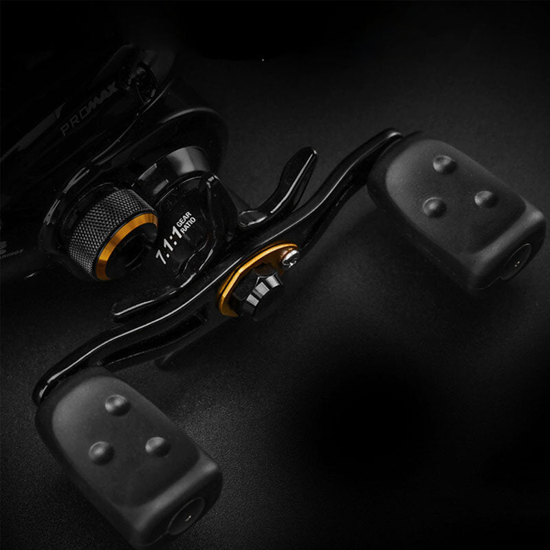 Fishing Reel Metal Long Casting Reel Super Smooth Double Brake Left and Right Hand Baitcast Reel