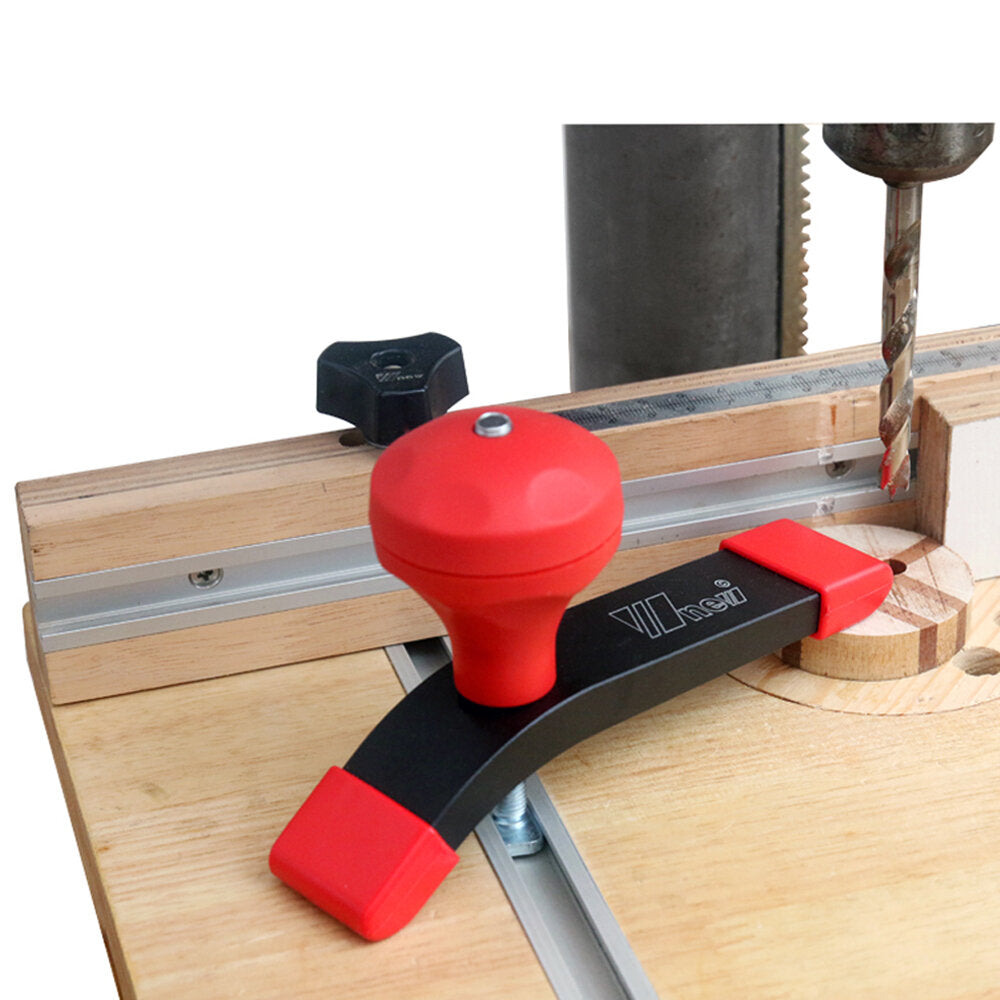 Woodworking T-Slot Compression Plate with Ball Handle, M8 T-Screw, Durable Plastic & Aluminum, Secure Fastening, 2-Pack