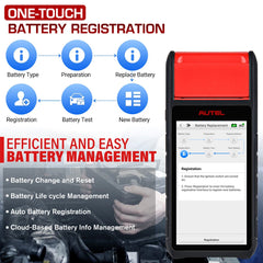 Car Battery Tester Scanner 12V 24V 100-3000 CCA Battery Analyzer All System Diagnostic Battery Registration Tool