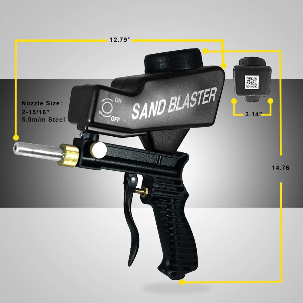 Gravity Feed Sandblasting Gu n Air Sandblaster Sand Sprayer Tools Rust Remove Sandblaster Air Tool