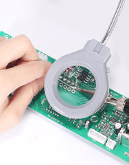 Clips Soldering Iron with Optional Magnifier Lamp Digital Display Electric Soldering iron Kit Set Soldering Station