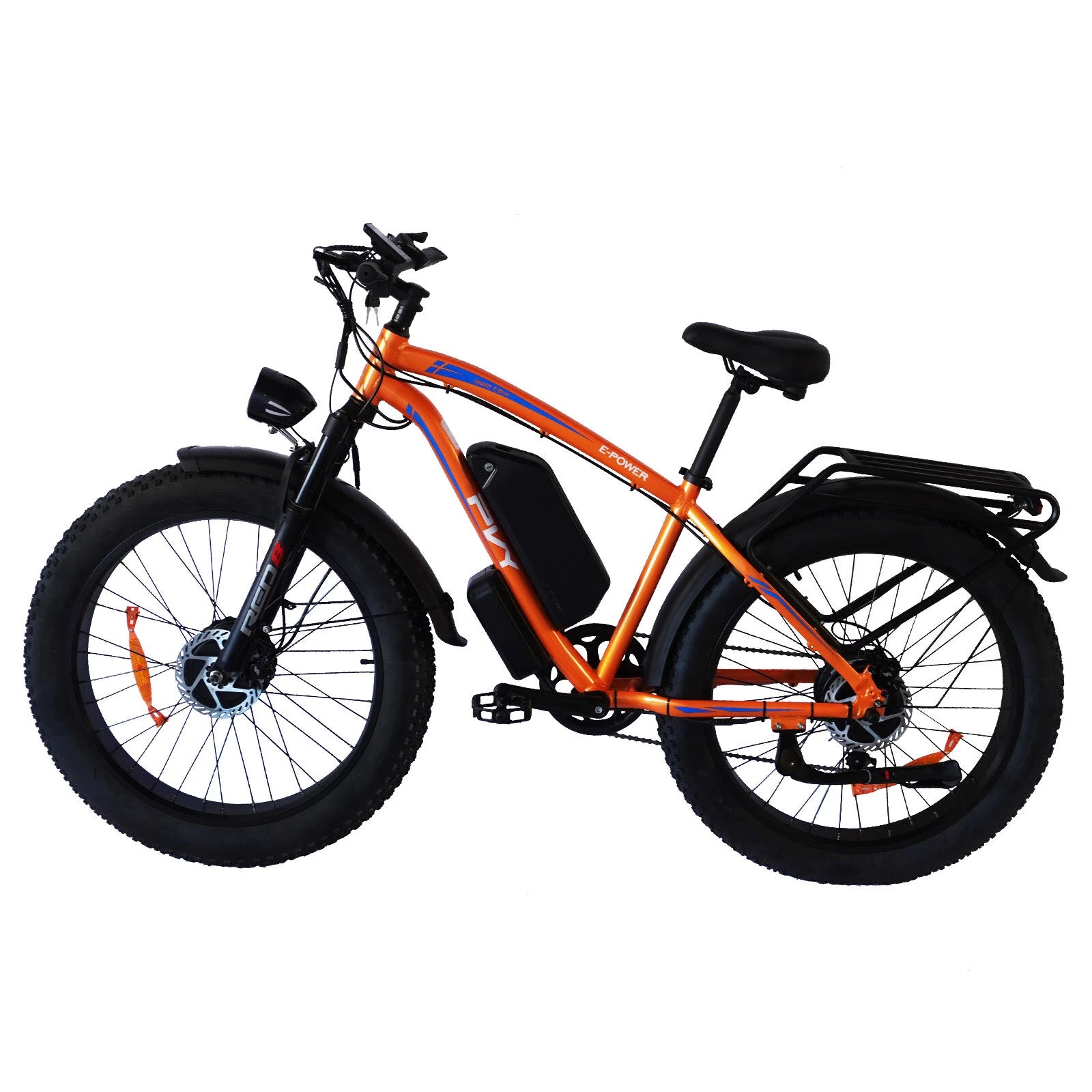 Electric Bike, 48V 25Ah Battery, 1200W*2 Dual Motors, 26 Inch Fat Snow Tires, Top Speed 25KM/H, 80-150KM Long Range, 150KG Max Load Electric Bicycle