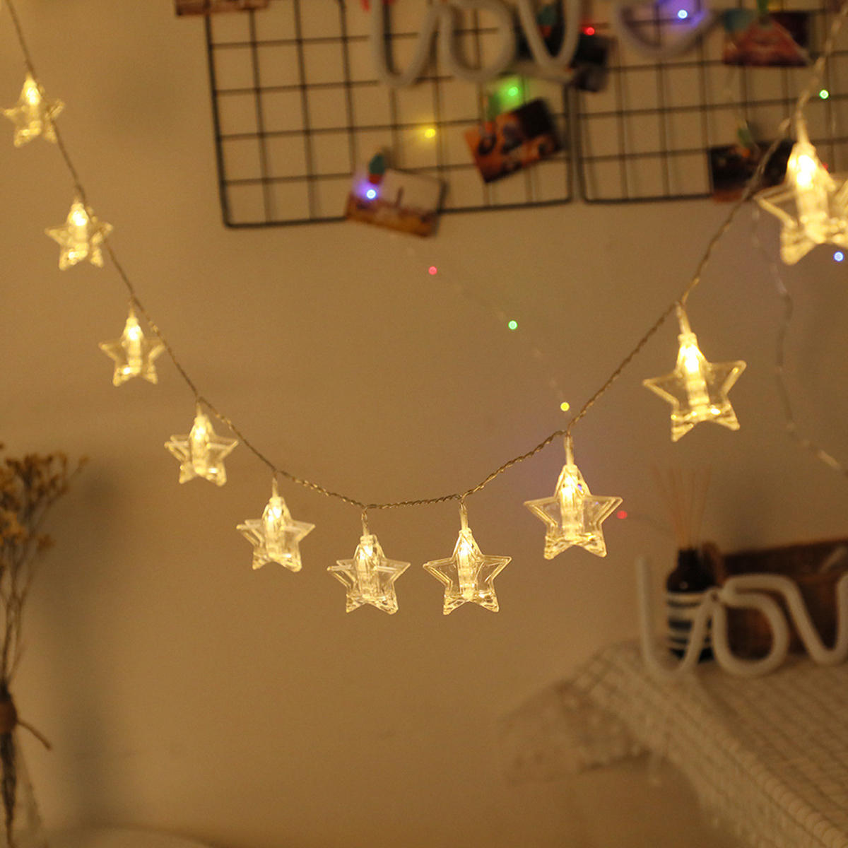 3 Meters 20 LED Photo Window Hanging Peg Clips String Lights Fairy Decor Wedding Light