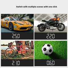 Bike Air Compressor Mini Electrical Air Pump with LED Lamp Power Bank Function Portable Wireless Tire Inflatable Pump Inflator