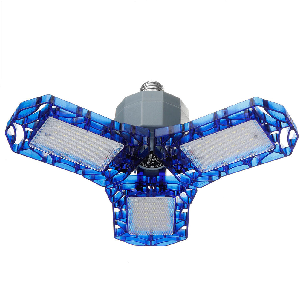 E27 60W Deformable LED Garage Light Foldable Ceiling Lighting High Bay Light Lamp AC85-265V