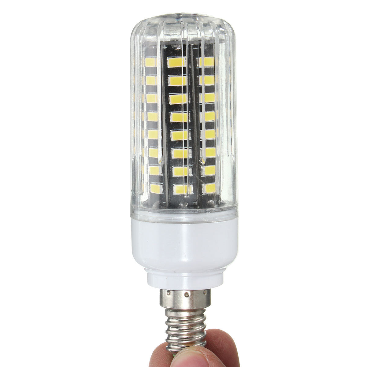 GU10 7W 72 SMD 5730 LED Pure White Warm White Natural White Cover Corn Bulb AC85-265V
