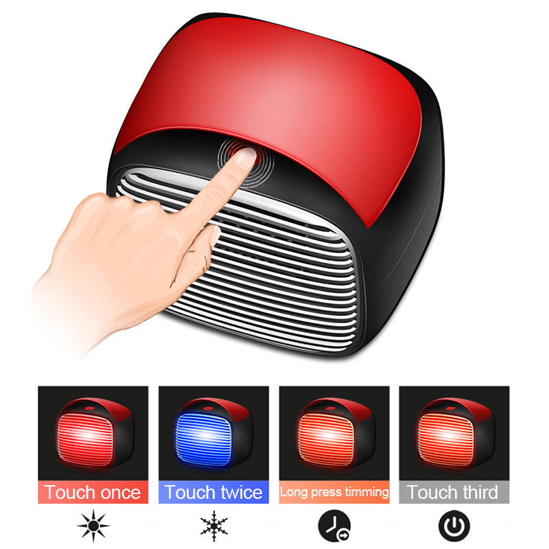 Mini Ceramic Electric Heater 800W 110V/220V - Silent Space Heater for Home & Office