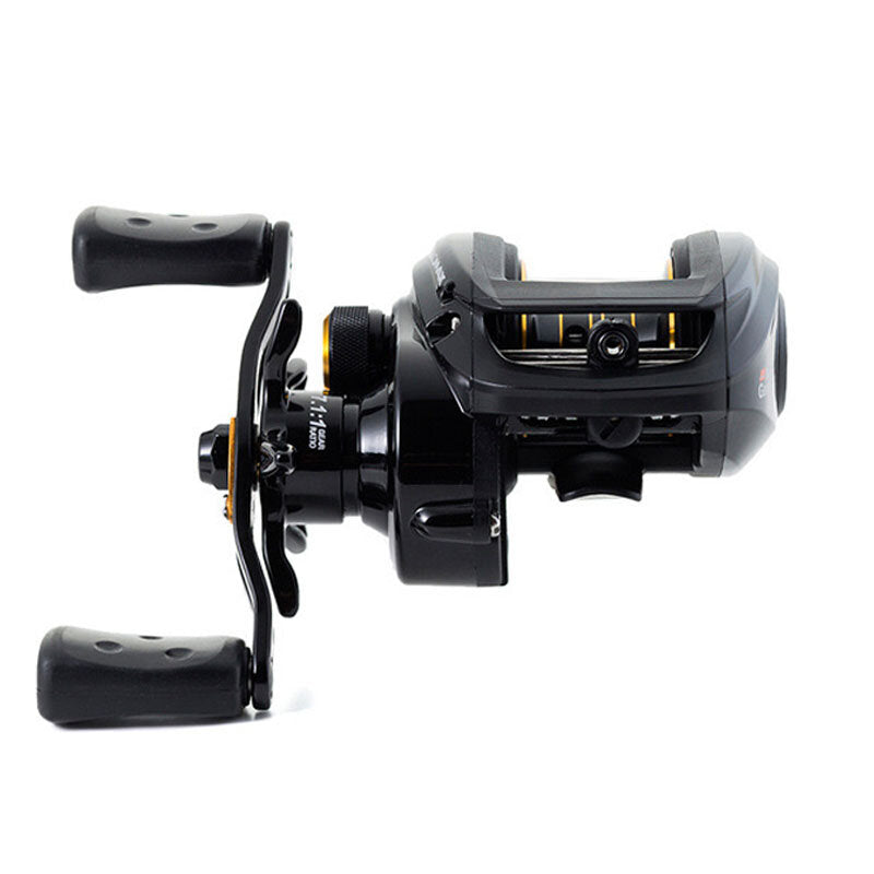 Fishing Reel Metal Long Casting Reel Super Smooth Double Brake Left and Right Hand Baitcast Reel