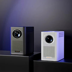 Mini Smart Projector Android 10.0, WiFi, 2+16GB, Portable Movie Projector for iOS/Android/HDMI/USB - Ideal for Office, School, Events