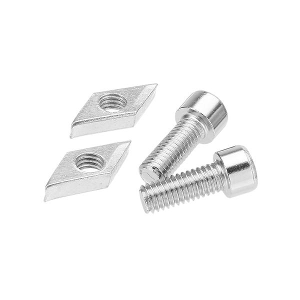 Aluminum Profile Fixed Bracket Foot Connector with Nut and Screw for 3030 Aluminum Profile