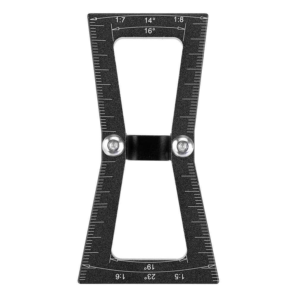 Durable Woodworking Marker Gauge Tool for Accurate Dovetail Measurements - Black/Red, Aluminium Alloy