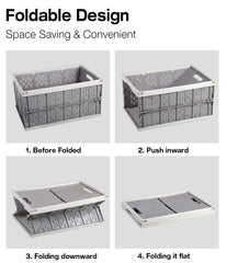 Household Car Foldable Heavy Duty Durable Plastic Storage Box Organizer Basket Water Bucket