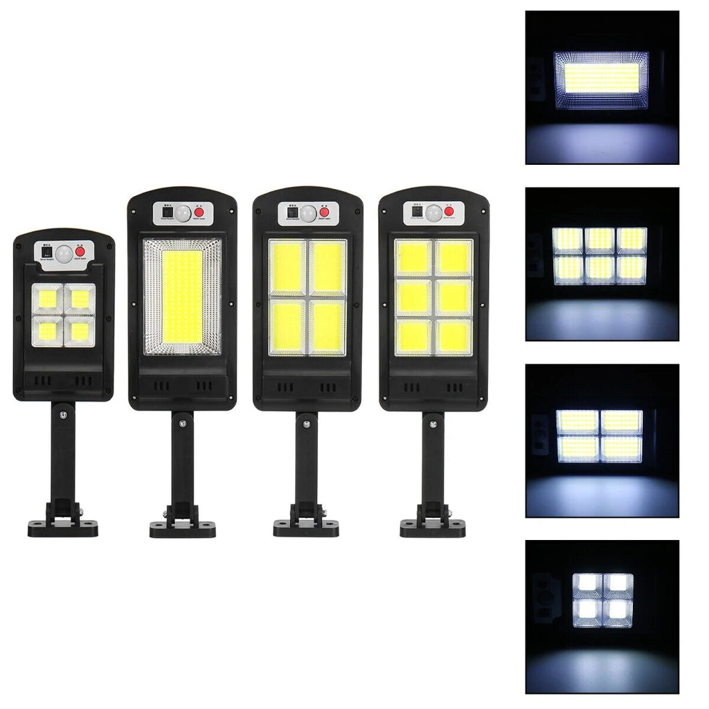 500W 48/120/128COB Solar LED Street Light PIR Motion Sensor Smart Remote Control Waterproof Outdoor Security Lighting Wall Lamp