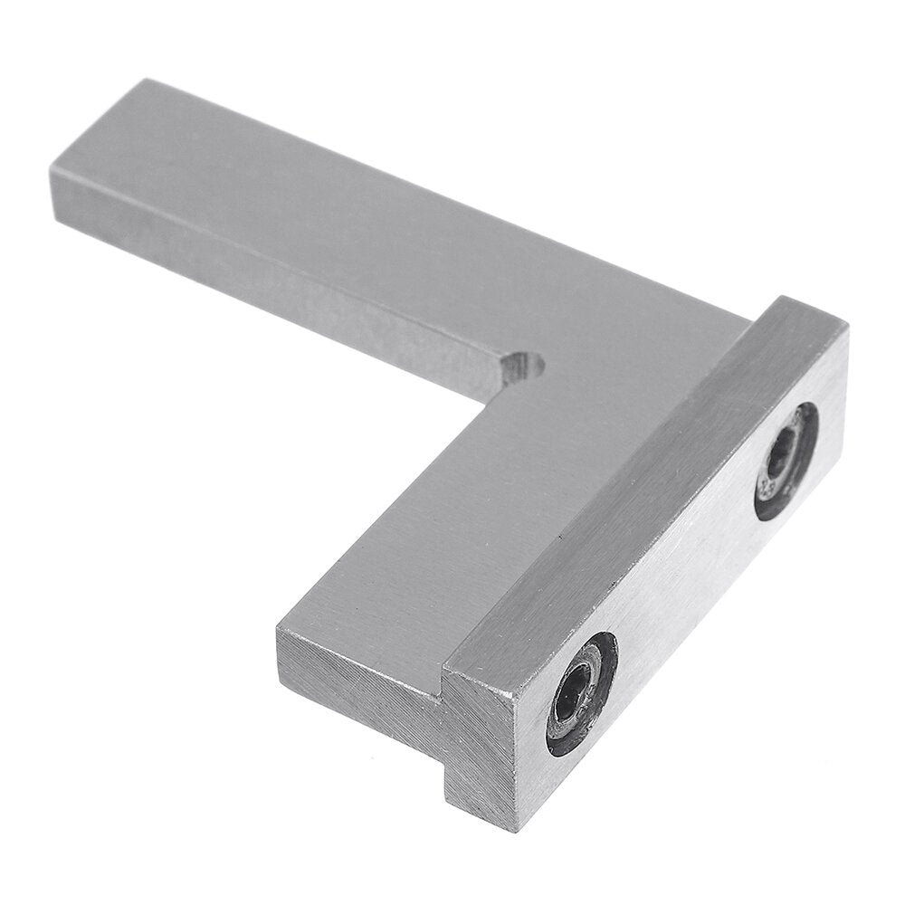 High Carbon Steel Flat Edge Square, DIN 875 Grade 2, Precision 7µm, Sizes: 50x40mm, 75x50mm, 100x70mm, Heat Treated.