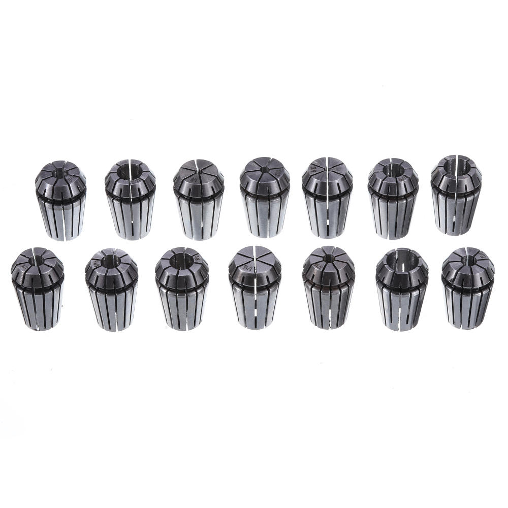 14pcs ER20 Spring Collet Set 1/8-1/2 Inch Chuck Collet for CNC Milling Lathe Tool