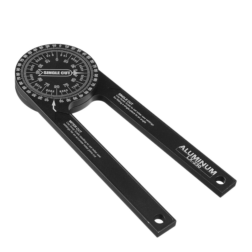7-Inch Aluminum Protractor Angle Finder for Carpenters, Plumbers & Woodworking - Precision Miter Tool