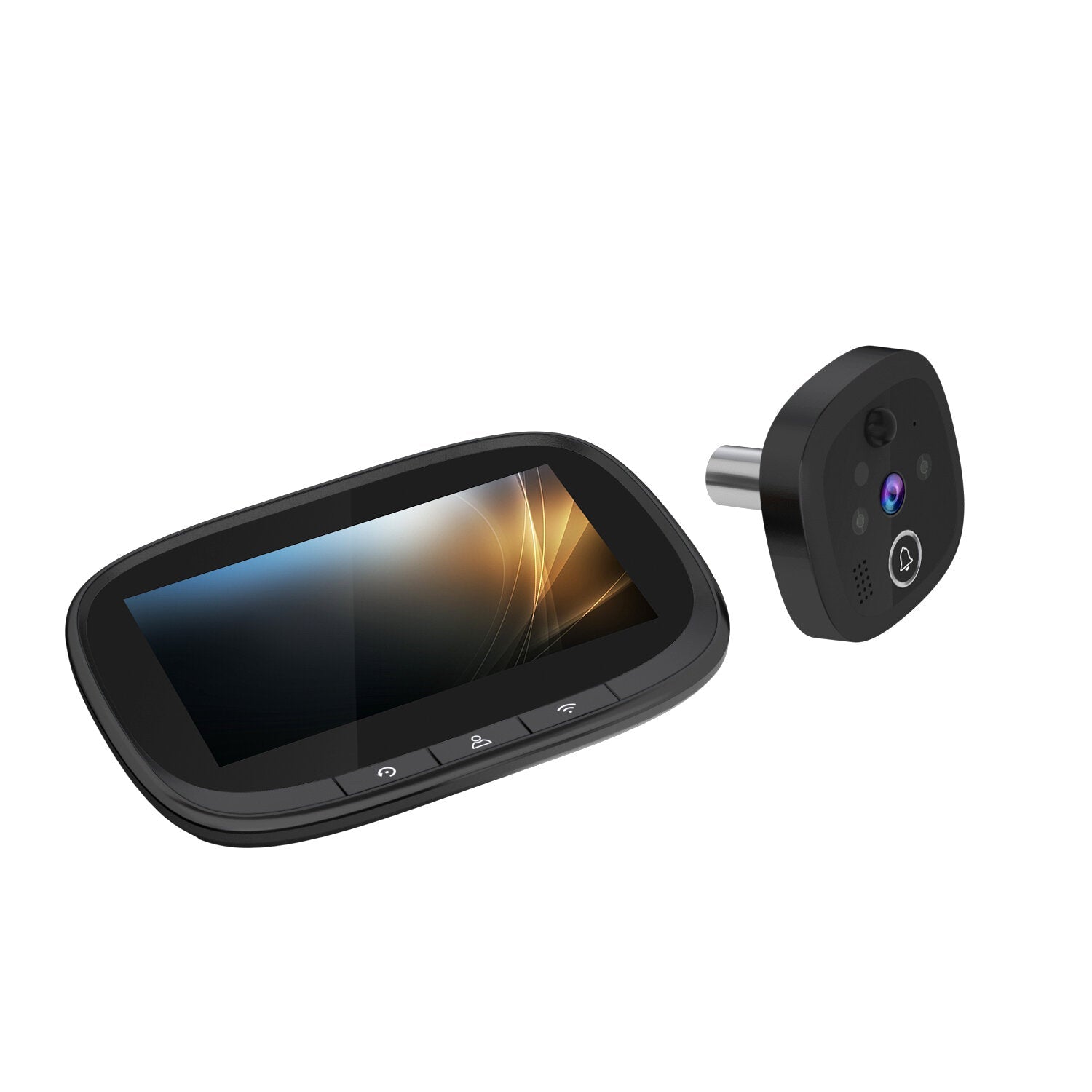 Wireless Doorbell 4.3inch WIFI IP Door Viewer HD Night Vision 120 can Take Photo and Video PIR Motion Detection Two Way Audio