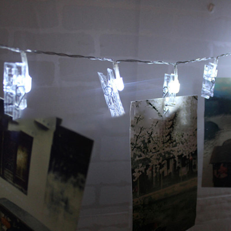 1.5M 10 LED Photo Clip String Lights LED Fairy Lights for Festival Christmas Party Wedding