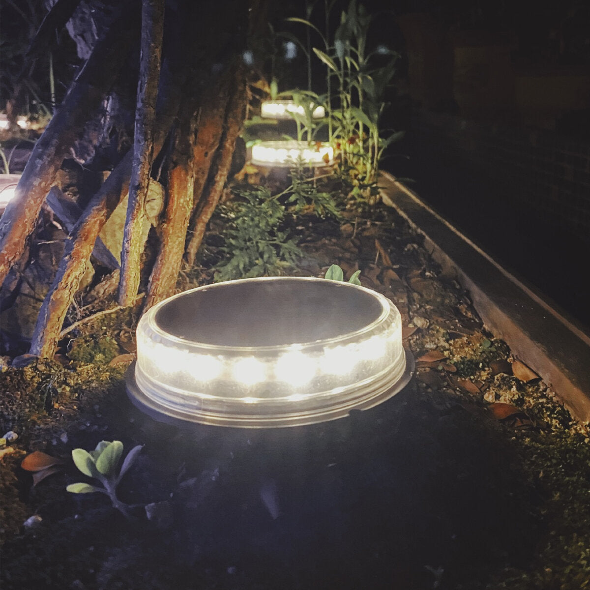 LED Solar Ground Lights Floor Decking Outdoor Garden Lawn Path Lamps Waterproof