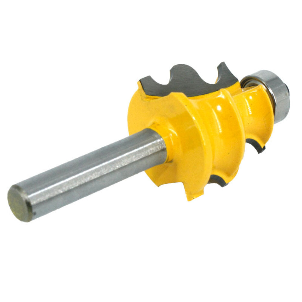 8mm 1/2 Inch Shank Oblique Arc Curve Line Router Bit Architectural Molding Woodworking Milling Cutter Carving Knife