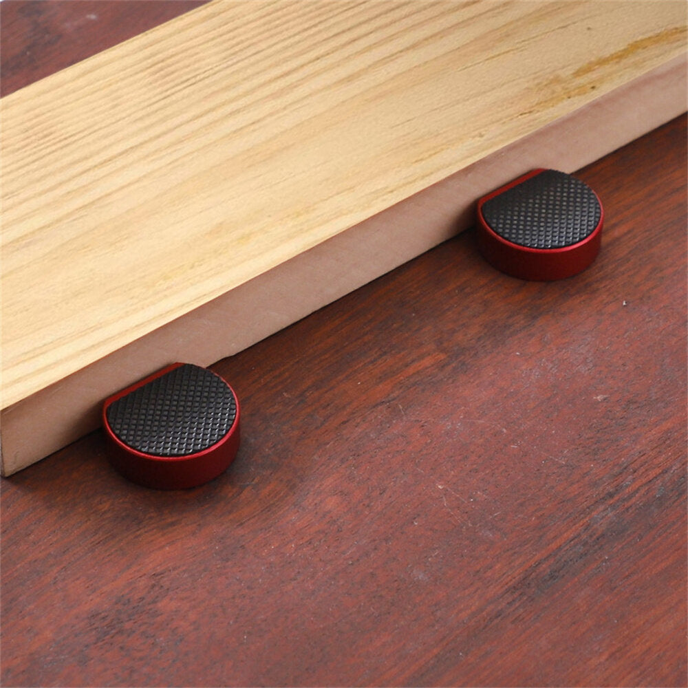 Aluminum Alloy Woodworking Hole Table Limit Blocks - Pack of 4, Non-Slip, Quick Dismantling, 19/20mm, Color Options