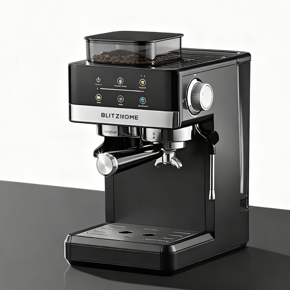 20-Bar 2200W Espresso Machine, Conical Burr Grinder, Dual Boiler & Pump, PID/NTC, Hot & Cold Brew, 58mm Portafilter & Steam Wand