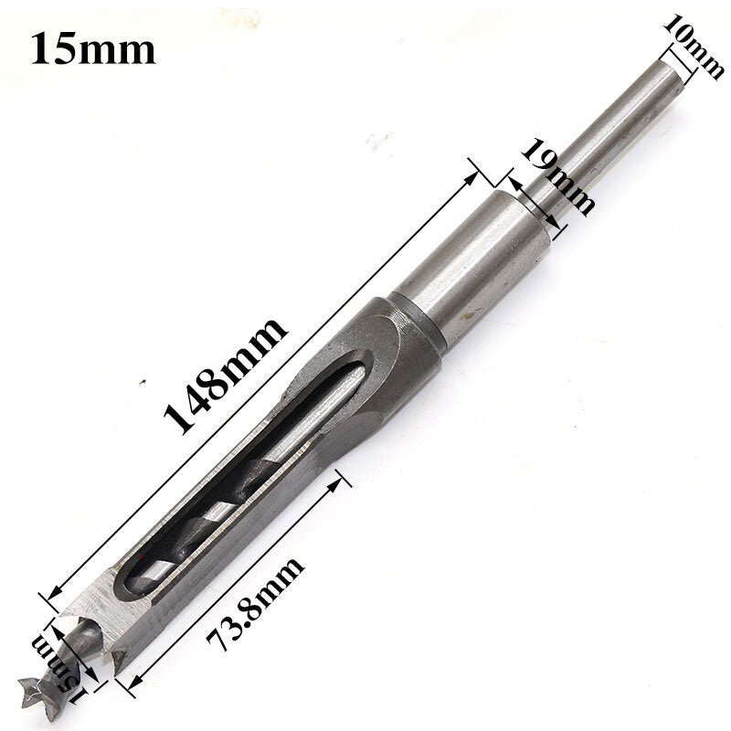 6mm-16mm Woodworking Square Hole Twist Drill Bit Square Auger Drill Mortising Chisel