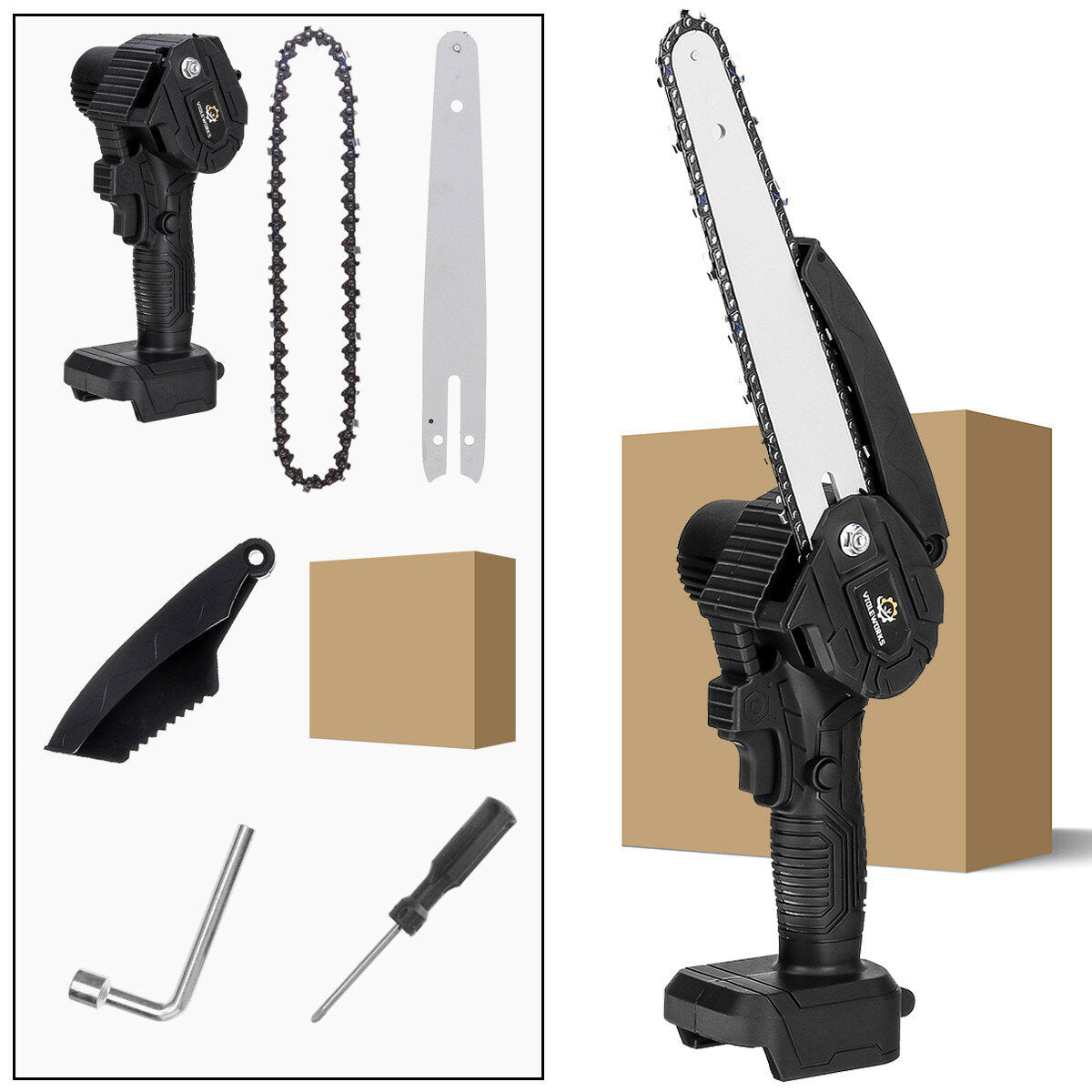 8 Inch Brushless Electric Saw 3000W Rechargeable Woodworking Power Tools