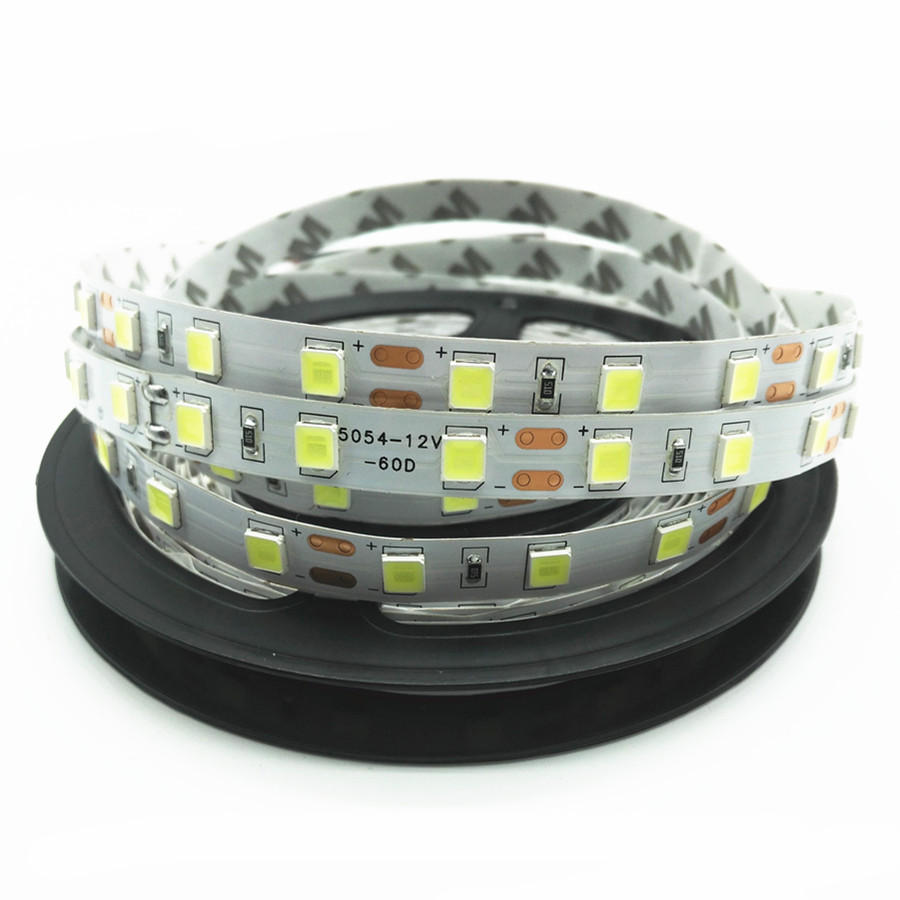 5M 5054 SMD 300LEDs Tape Flexible Strip Light Not Waterproof  Indoor Use Lighting DC12V