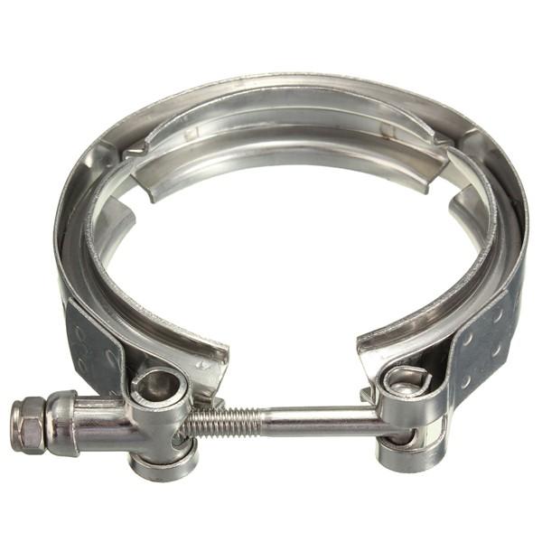 2.5inch Exhaust Clamp Down Pipe V-Band Turbo Clamp Flange Down Pipe Stainless Steel
