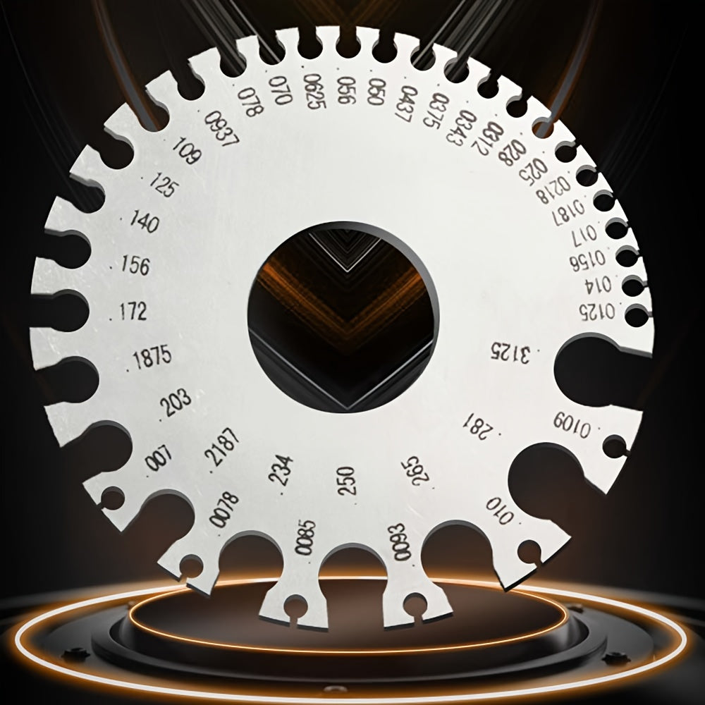 AWG And SAE Dual-Sided Metal Sheets Welding Thickness Ruler-Wire Gauge Measurement Tool