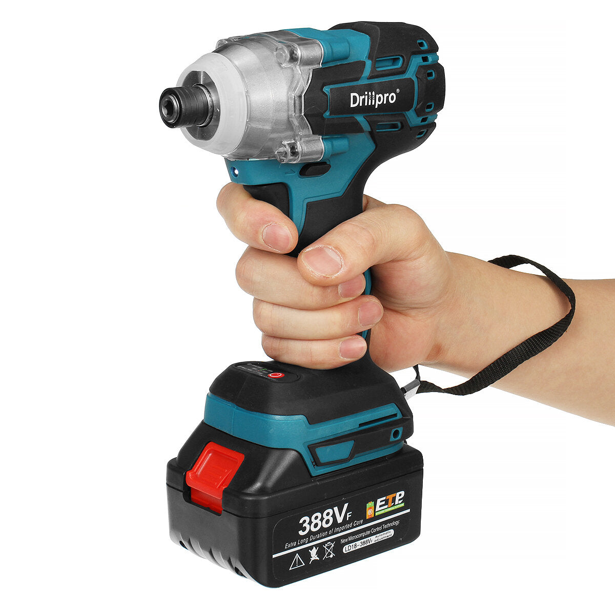 520N.M Brushless Cordless Electric Impact Wrench Rechargeable 1/2" Wrench Power Tools