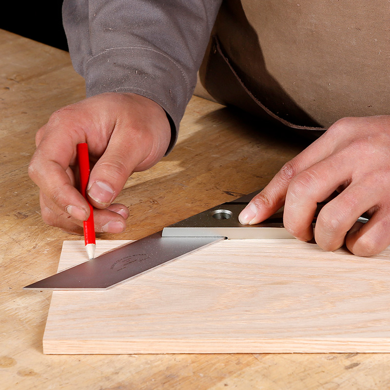 45° Angle Ruler - High Precision Stainless Steel with Aluminum Handle, Marking Knife, 3 Models for Woodworking