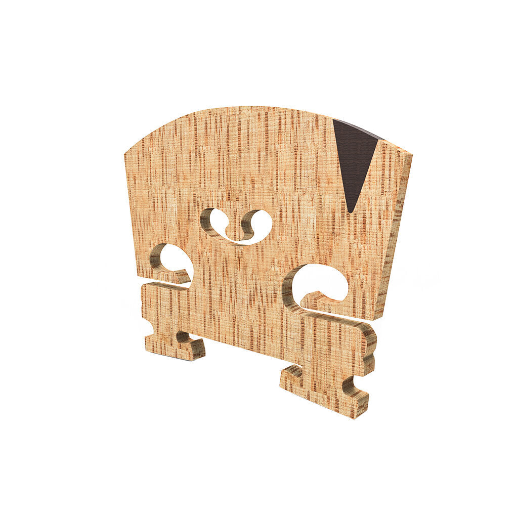 1PC Master AA Grade Snow Flake Like Maple Violin Bridge With E Ebony Inlay Fit For 4/4 Size Violin