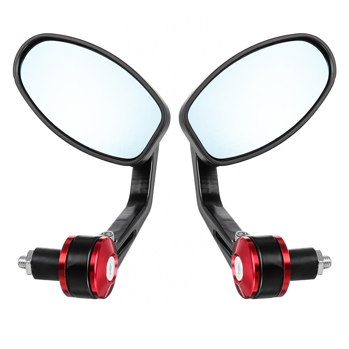 Pair Left Right Universal Handlebar Rearview Side Mirrors Motorcycle Scooter