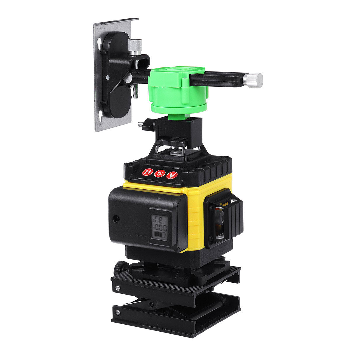 12/16 Line 4D Laser Level Green Light Digital Self Leveling 360 Rotary Measure with 6000mah Battery