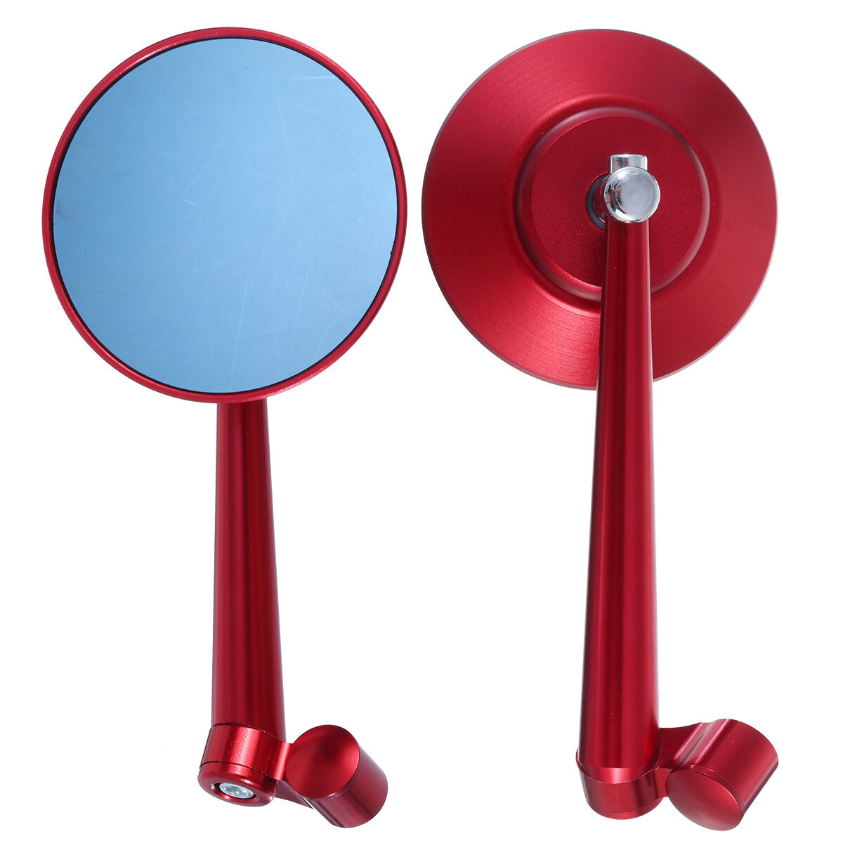 Pair Motorcycle Motorbike Handlebar Side Mirrors Mirror Rearview