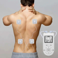 Portable TENS Muscle Stimulator - 24 Modes, Dual Output, USB Rechargeable Physiotherapy Device for Body Relief