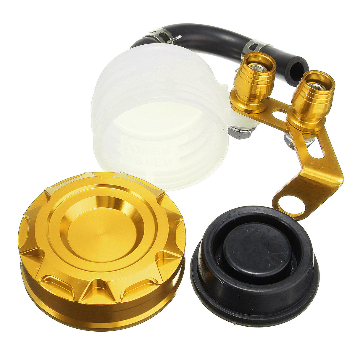 Motorcycle Brake Clutch Cylinder Fluid Oil Reservoir Tank Cup Universal