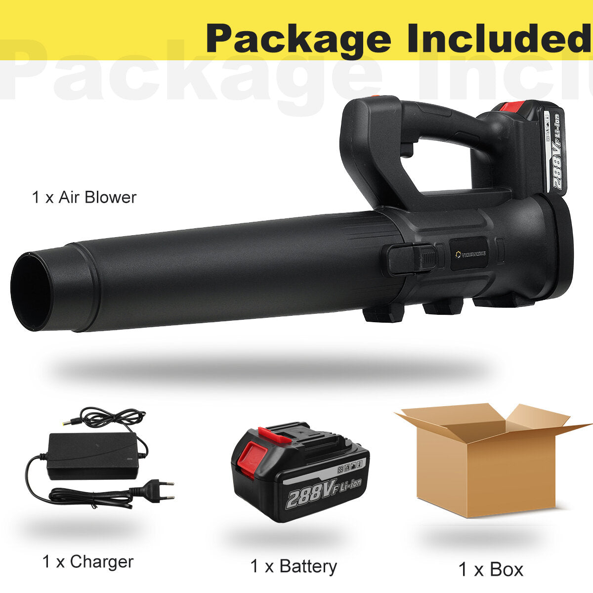 18000RPM Cordless Electric Air Blower Vacuum Cleannig Dust Blowing Dust Collector Leaf Blower